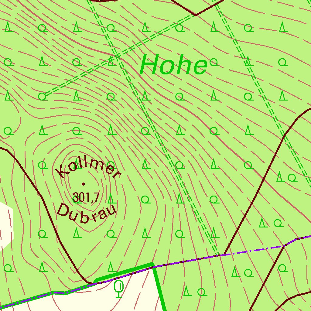 Groß Radisch, Hohendubrau (1:10,000 scale) Map by Staatsbetrieb ...