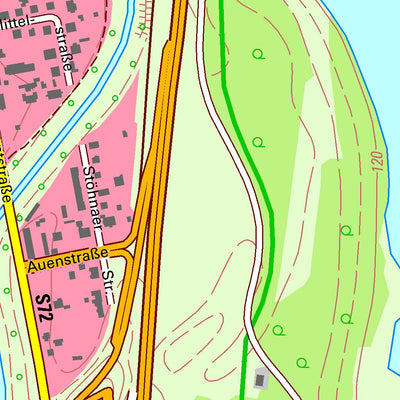 Staatsbetrieb Geobasisinformation und Vermessung Sachsen Großdeuben, Böhlen, Stadt (1:10,000 scale) digital map