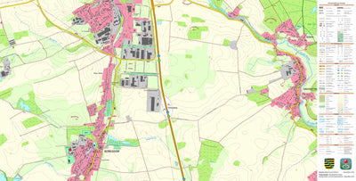 Staatsbetrieb Geobasisinformation und Vermessung Sachsen Großdittmannsdorf, Radeburg, Stadt (1:10,000 scale) digital map