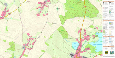 Staatsbetrieb Geobasisinformation und Vermessung Sachsen Großhartmannsdorf, Großhartmannsdorf (1:10,000 scale) digital map
