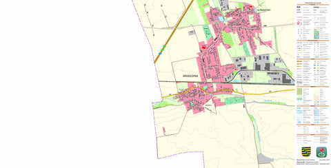 Staatsbetrieb Geobasisinformation und Vermessung Sachsen Großlehna, Markranstädt, Stadt (1:10,000 scale) digital map