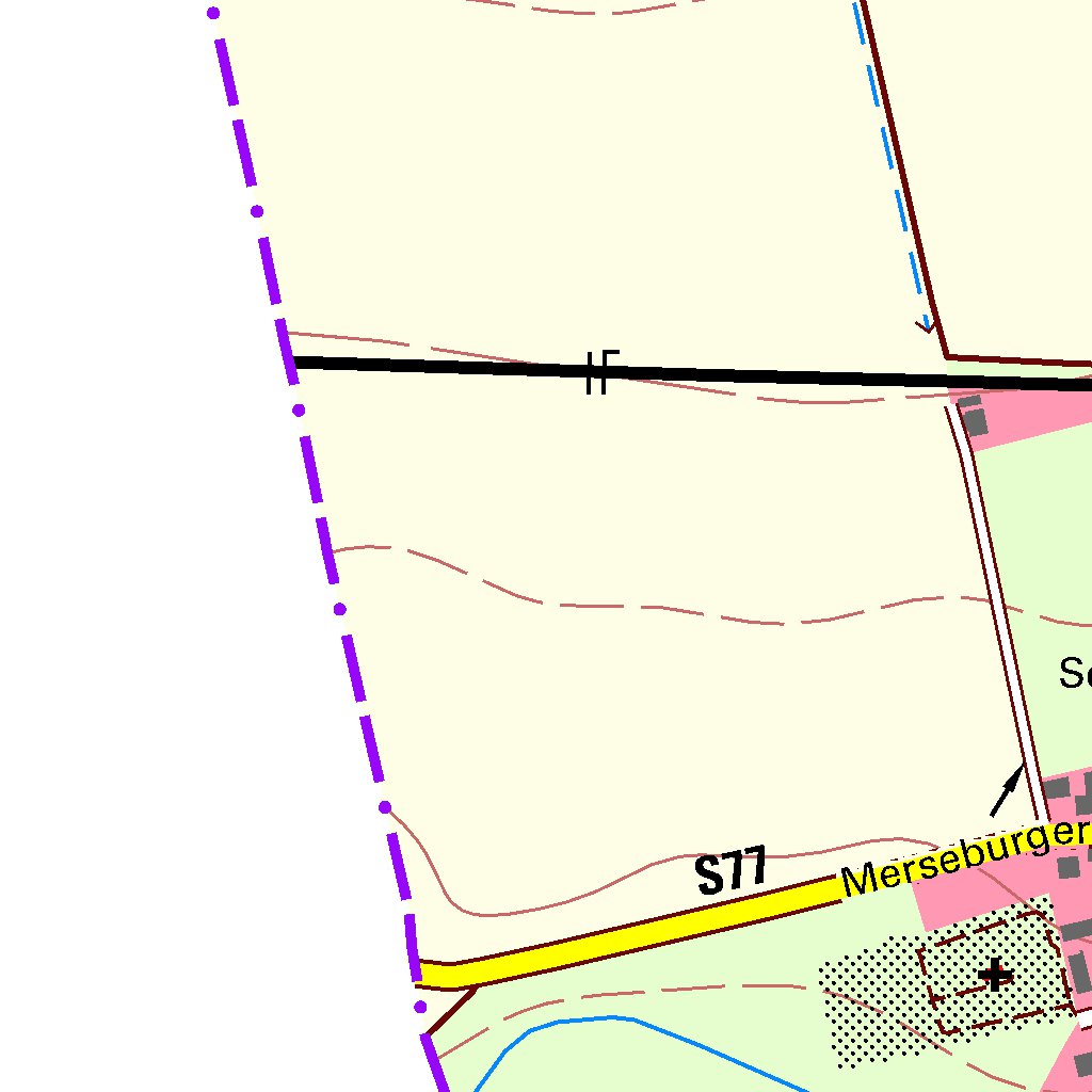 Großlehna, Markranstädt, Stadt (1:10,000 scale) Map by Staatsbetrieb ...