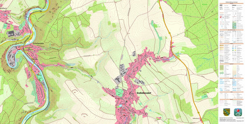 Staatsbetrieb Geobasisinformation und Vermessung Sachsen Großolbersdorf, Großolbersdorf (1:10,000 scale) digital map