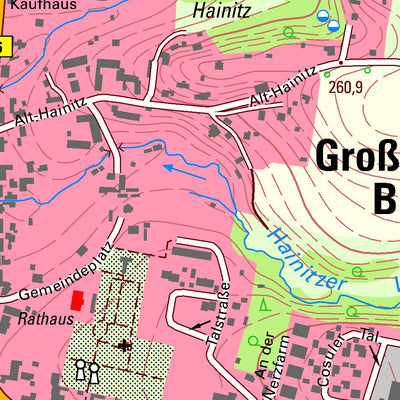 Staatsbetrieb Geobasisinformation und Vermessung Sachsen Großpostwitz/O.L., Großpostwitz/O.L. (1:10,000 scale) digital map