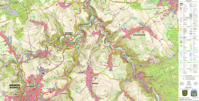 Staatsbetrieb Geobasisinformation und Vermessung Sachsen Großrückerswalde, Großrückerswalde (1:25,000 scale) digital map