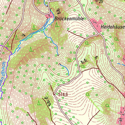 Staatsbetrieb Geobasisinformation und Vermessung Sachsen Großrückerswalde, Großrückerswalde (1:25,000 scale) digital map