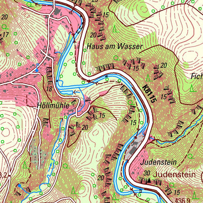 Staatsbetrieb Geobasisinformation und Vermessung Sachsen Großrückerswalde, Großrückerswalde (1:25,000 scale) digital map