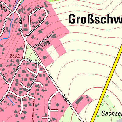 Staatsbetrieb Geobasisinformation und Vermessung Sachsen Großschweidnitz, Großschweidnitz (1:10,000 scale) digital map