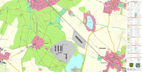 Staatsbetrieb Geobasisinformation und Vermessung Sachsen Großsteinberg, Parthenstein (1:10,000 scale) digital map