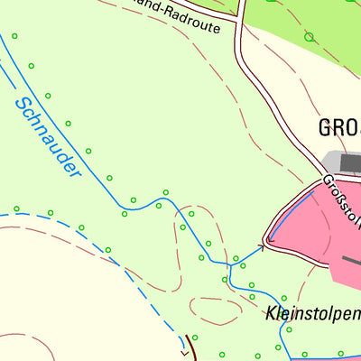 Staatsbetrieb Geobasisinformation und Vermessung Sachsen Großstolpen, Groitzsch, Stadt (1:10,000 scale) digital map