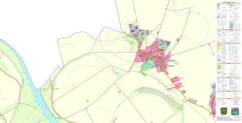 Staatsbetrieb Geobasisinformation und Vermessung Sachsen Großtreben, Beilrode 1 (1:10,000 scale) digital map