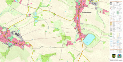 Staatsbetrieb Geobasisinformation und Vermessung Sachsen Großwaltersdorf, Eppendorf (1:10,000 scale) digital map