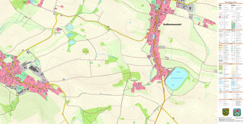 Staatsbetrieb Geobasisinformation und Vermessung Sachsen Großwaltersdorf, Eppendorf (1:10,000 scale) digital map