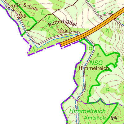 Staatsbetrieb Geobasisinformation und Vermessung Sachsen Großzöbern, Weischlitz (1:25,000 scale) digital map