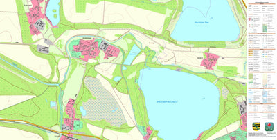 Staatsbetrieb Geobasisinformation und Vermessung Sachsen Großzössen, Neukieritzsch (1:10,000 scale) digital map
