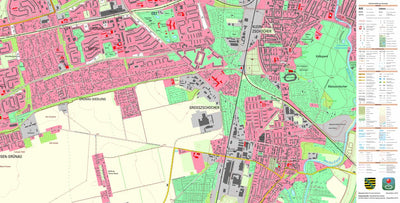 Staatsbetrieb Geobasisinformation und Vermessung Sachsen Großzschocher, Leipzig, Stadt (1:10,000 scale) digital map