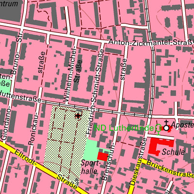 Staatsbetrieb Geobasisinformation und Vermessung Sachsen Großzschocher, Leipzig, Stadt (1:10,000 scale) digital map