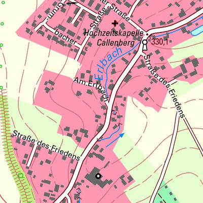 Staatsbetrieb Geobasisinformation und Vermessung Sachsen Grumbach, Callenberg (1:10,000 scale) digital map