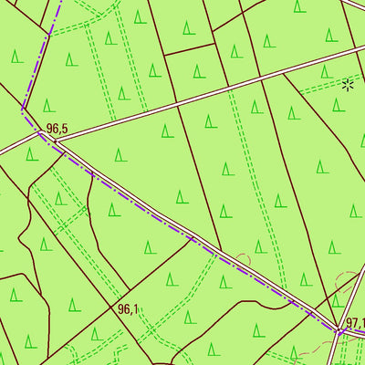Staatsbetrieb Geobasisinformation und Vermessung Sachsen Gruna, Laußig (1:25,000 scale) digital map