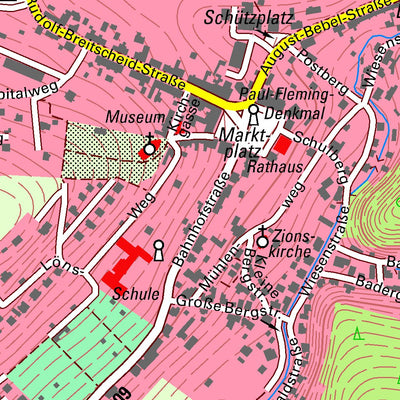 Staatsbetrieb Geobasisinformation und Vermessung Sachsen Grünau, Langenweißbach (1:10,000 scale) digital map