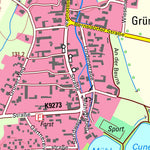 Staatsbetrieb Geobasisinformation und Vermessung Sachsen Grüngräbchen, Schwepnitz (1:10,000 scale) digital map