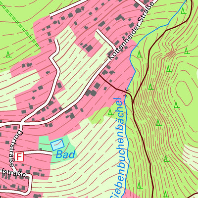 Staatsbetrieb Geobasisinformation und Vermessung Sachsen Gunzen, Schöneck/Vogtl., Stadt (1:10,000 scale) digital map