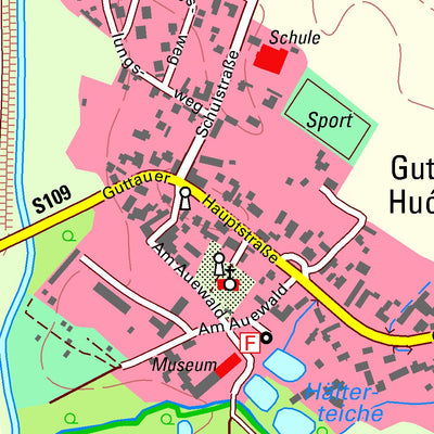 Staatsbetrieb Geobasisinformation und Vermessung Sachsen Guttau, Malschwitz (1:10,000 scale) digital map