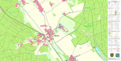 Staatsbetrieb Geobasisinformation und Vermessung Sachsen Hähnichen, Hähnichen (1:10,000 scale) digital map