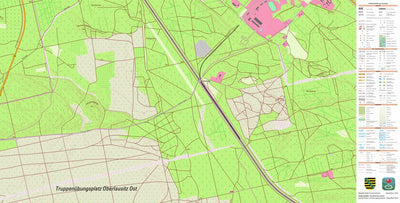 Staatsbetrieb Geobasisinformation und Vermessung Sachsen Haide, Weißkeißel 1 (1:10,000 scale) digital map