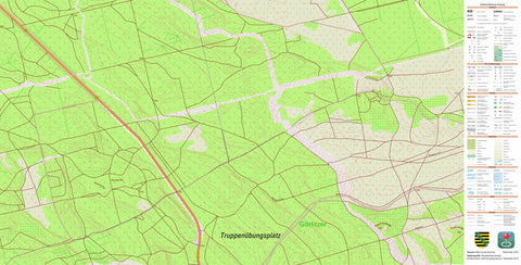 Staatsbetrieb Geobasisinformation und Vermessung Sachsen Haide, Weißkeißel 2 (1:10,000 scale) digital map