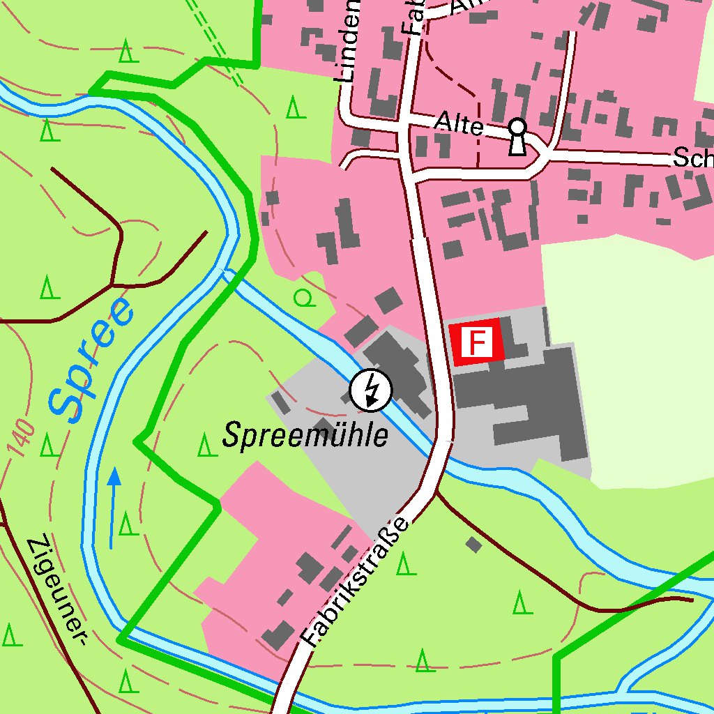 Halbendorf/Spree, Malschwitz (1:10,000 scale) Map by Staatsbetrieb ...