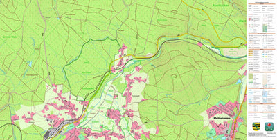 Staatsbetrieb Geobasisinformation und Vermessung Sachsen Hammerbrücke, Muldenhammer (1:10,000 scale) digital map