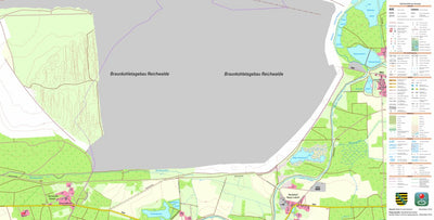 Staatsbetrieb Geobasisinformation und Vermessung Sachsen Hammerstadt, Rietschen (1:10,000 scale) digital map