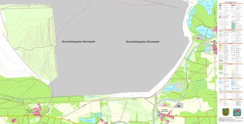 Staatsbetrieb Geobasisinformation und Vermessung Sachsen Hammerstadt, Rietschen (1:10,000 scale) digital map