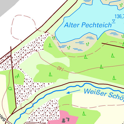 Staatsbetrieb Geobasisinformation und Vermessung Sachsen Hammerstadt, Rietschen (1:10,000 scale) digital map