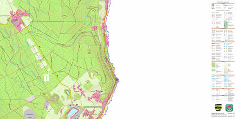 Staatsbetrieb Geobasisinformation und Vermessung Sachsen Hammerunterwiesenthal, Oberwiesenthal, Kurort, Stadt (1:10,000 scale) digital map