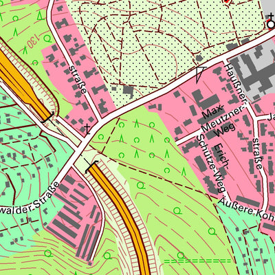 Staatsbetrieb Geobasisinformation und Vermessung Sachsen Heidenau, Stadt, Heidenau, Stadt (1:10,000 scale) digital map