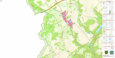 Staatsbetrieb Geobasisinformation und Vermessung Sachsen Heinersgrün, Weischlitz (1:10,000 scale) digital map