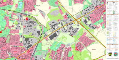 Staatsbetrieb Geobasisinformation und Vermessung Sachsen Heiterblick, Leipzig, Stadt (1:10,000 scale) digital map