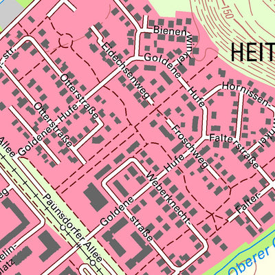 Staatsbetrieb Geobasisinformation und Vermessung Sachsen Heiterblick, Leipzig, Stadt (1:10,000 scale) digital map