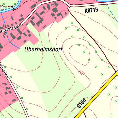 Staatsbetrieb Geobasisinformation und Vermessung Sachsen Helmsdorf, Stolpen, Stadt (1:10,000 scale) digital map