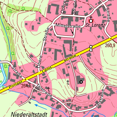 Staatsbetrieb Geobasisinformation und Vermessung Sachsen Helmsdorf, Stolpen, Stadt (1:10,000 scale) digital map