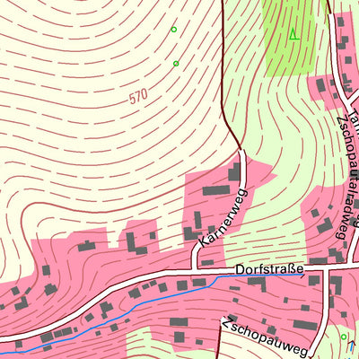 Staatsbetrieb Geobasisinformation und Vermessung Sachsen Hermannsdorf, Elterlein, Stadt (1:10,000 scale) digital map