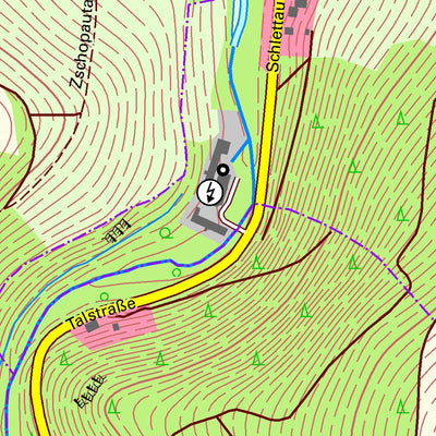 Staatsbetrieb Geobasisinformation und Vermessung Sachsen Hermannsdorf, Elterlein, Stadt (1:10,000 scale) digital map