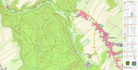Staatsbetrieb Geobasisinformation und Vermessung Sachsen Hermsdorf/Erzgeb., Hermsdorf/Erzgeb. (1:10,000 scale) digital map