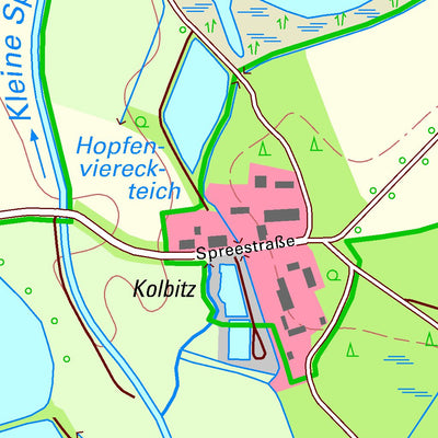 Staatsbetrieb Geobasisinformation und Vermessung Sachsen Hermsdorf/Spree, Lohsa (1:10,000 scale) digital map
