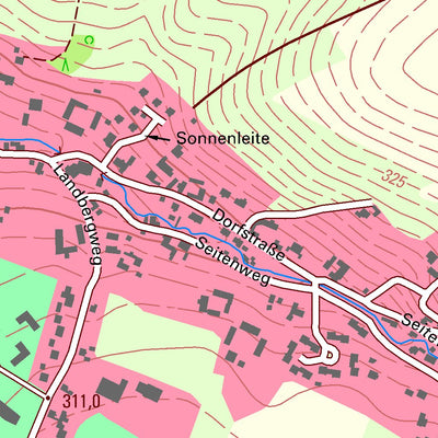 Staatsbetrieb Geobasisinformation und Vermessung Sachsen Herzogswalde, Wilsdruff, Stadt (1:10,000 scale) digital map