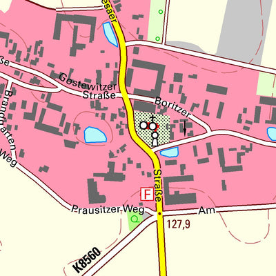 Staatsbetrieb Geobasisinformation und Vermessung Sachsen Heyda, Hirschstein (1:10,000 scale) digital map