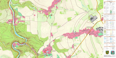 Staatsbetrieb Geobasisinformation und Vermessung Sachsen Hilmersdorf, Wolkenstein, Stadt (1:10,000 scale) digital map