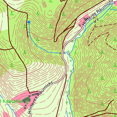 Staatsbetrieb Geobasisinformation und Vermessung Sachsen Hinterhermsdorf, Sebnitz, Stadt 1 (1:10,000 scale) digital map